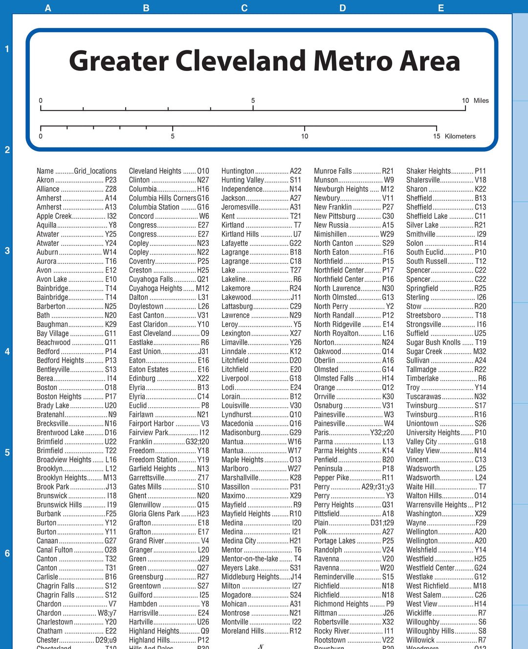 Greater Cleveland Metro Area
