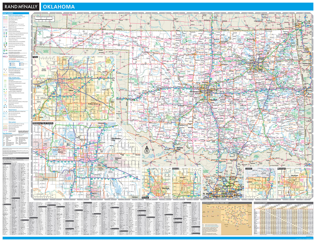 Oklahoma by Rand McNally