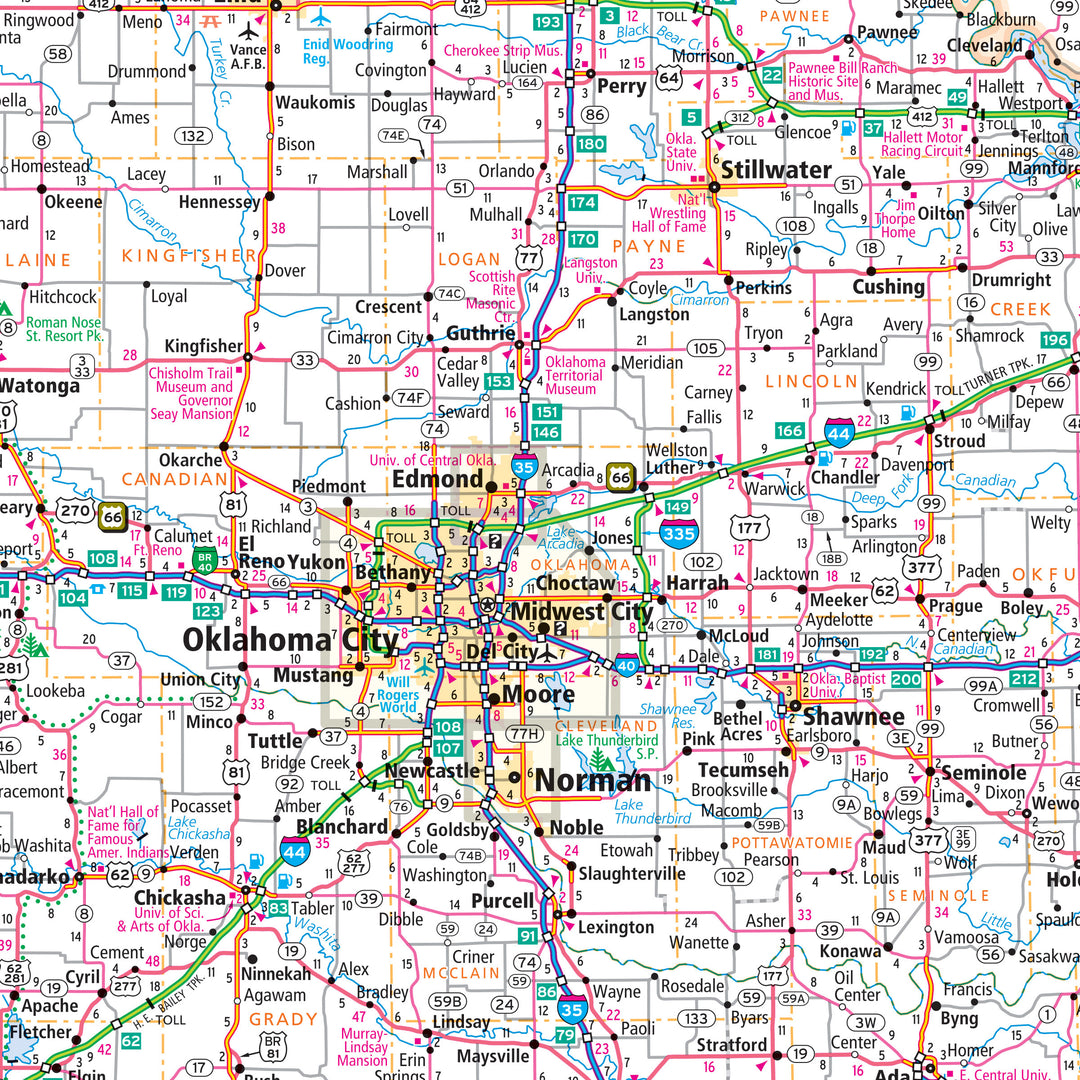Oklahoma by Rand McNally