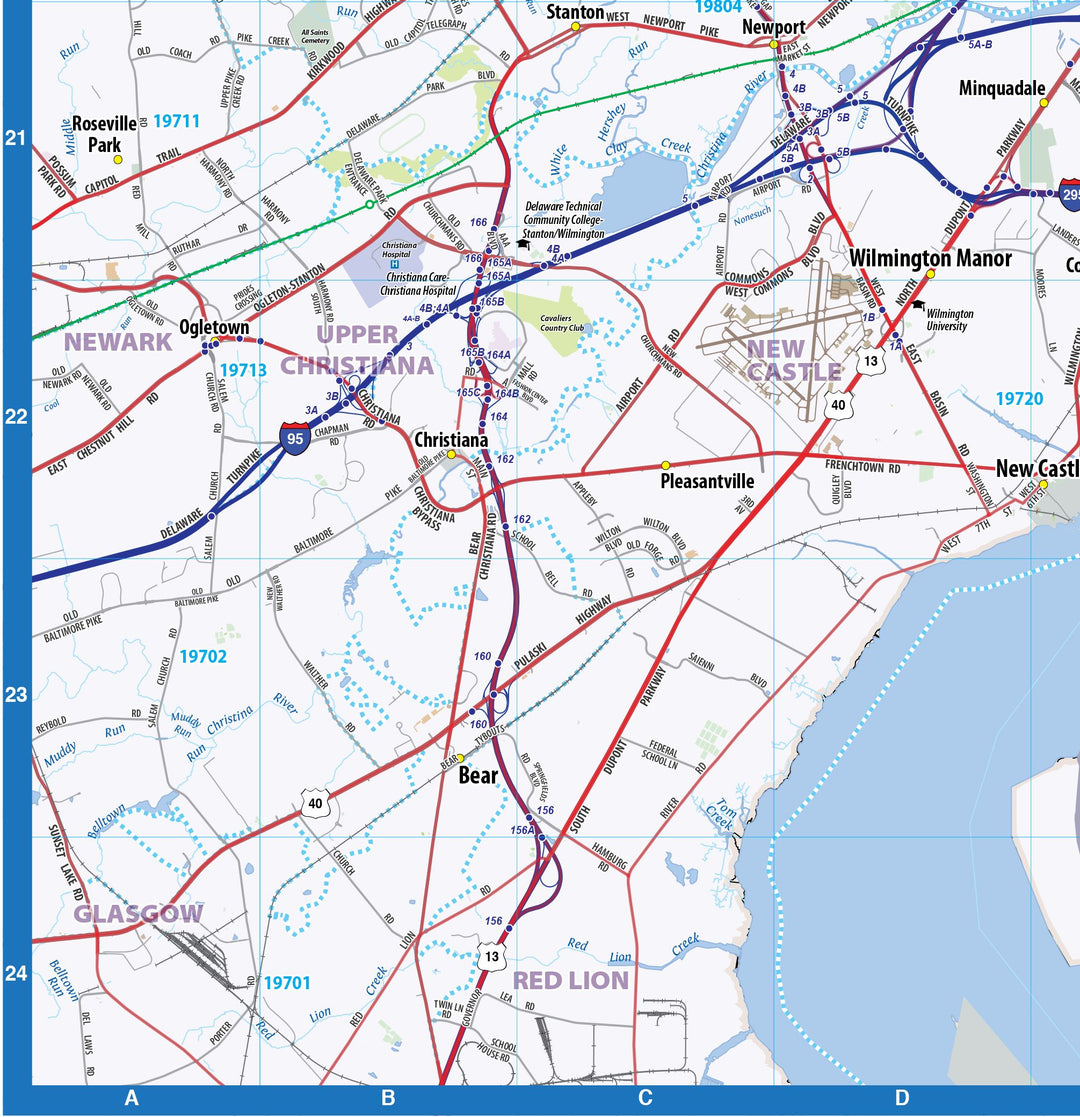 Greater Philadelphia Metro Area Wall Map