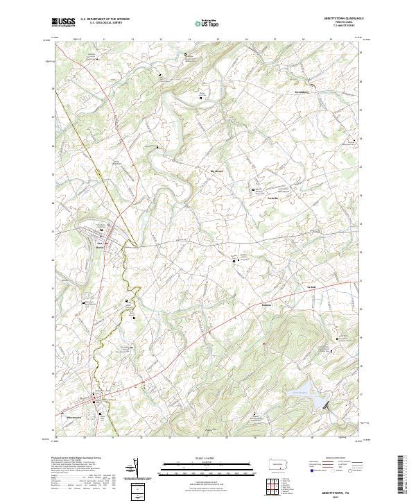 US Topo 7.5-minute map for Abbottstown PA