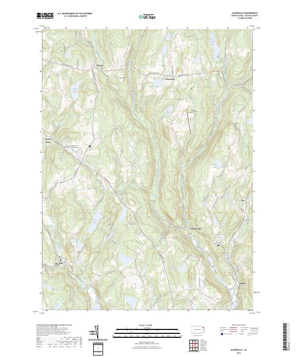 US Topo 7.5-minute map for Aldenville PA