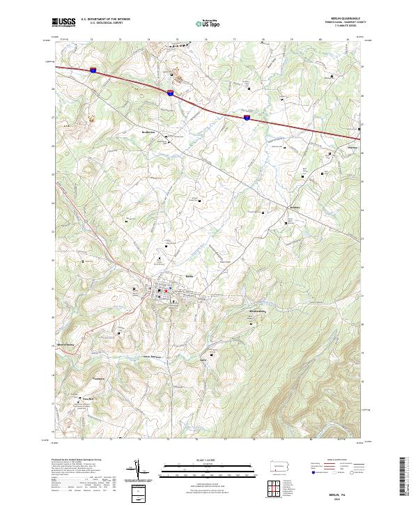 US Topo 7.5-minute map for Berlin PA