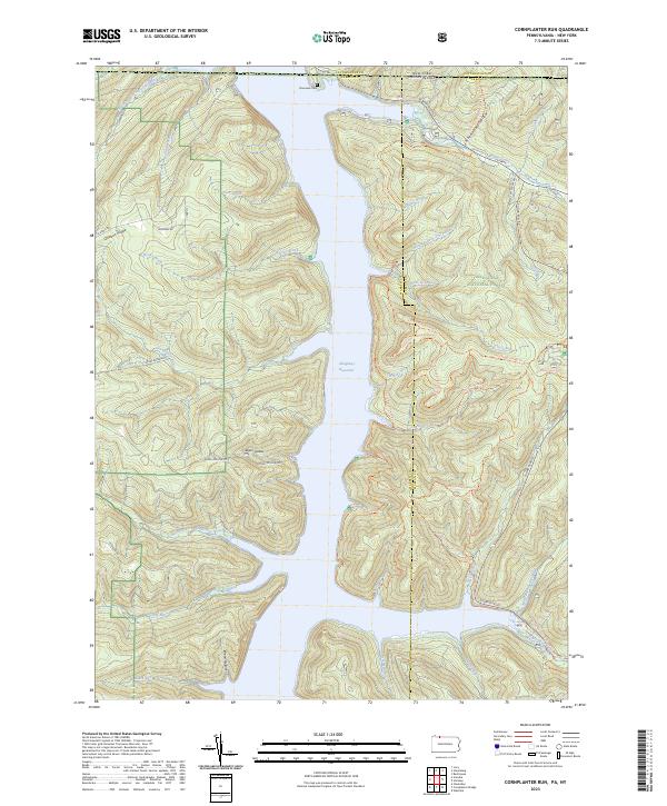 US Topo 7.5-minute map for Cornplanter Run PANY