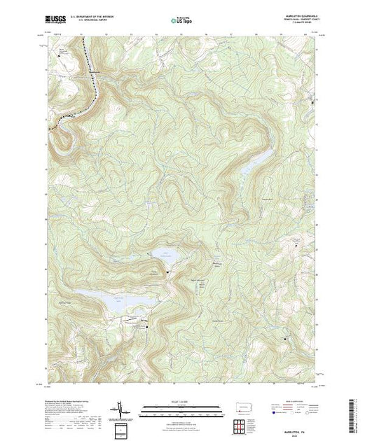 US Topo 7.5-minute map for Markleton PA – American Map Store