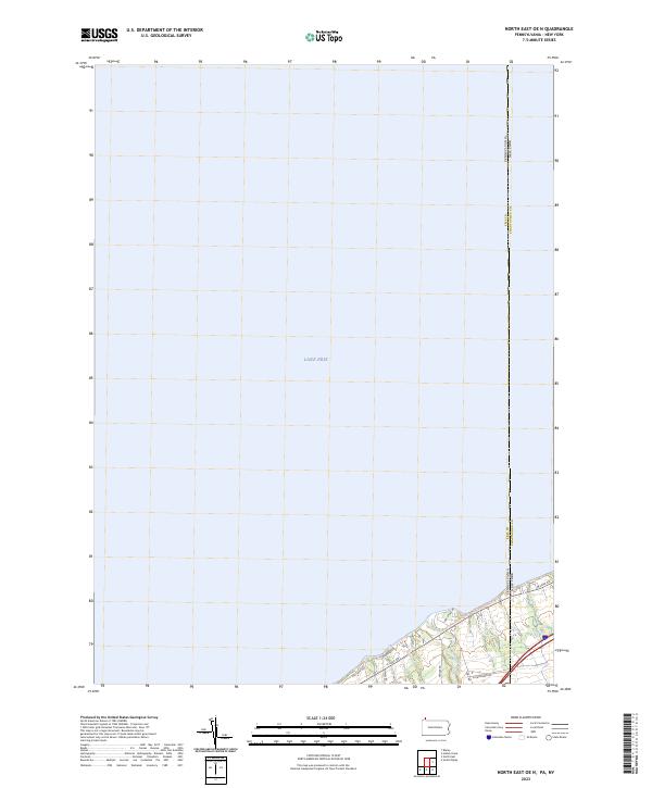 US Topo 7.5-minute map for North East OE N PANY
