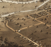 Bird's Eye View of Appleton, Wisconsin, 1867