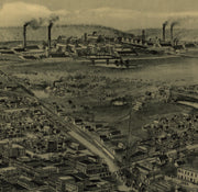 Bird's Eye View of Bartlesville, Oklahoma, 1917