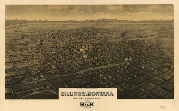 Bird's Eye View of Billings, Montana, 1904
