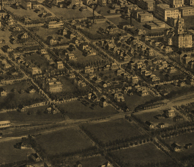 Bird's Eye View of Billings, Montana, 1904