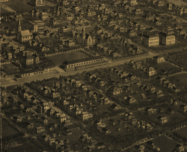 Bird's Eye View of Billings, Montana, 1904