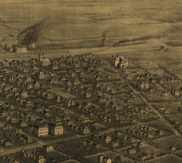 Bird's Eye View of Billings, Montana, 1904