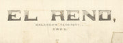 Bird's Eye View of El Reno, Oklahoma Territory, 1891