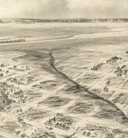 Bird's Eye View of El Reno, Oklahoma Territory, 1891