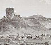 Bird's Eye View of Green River, Wyoming, 1875