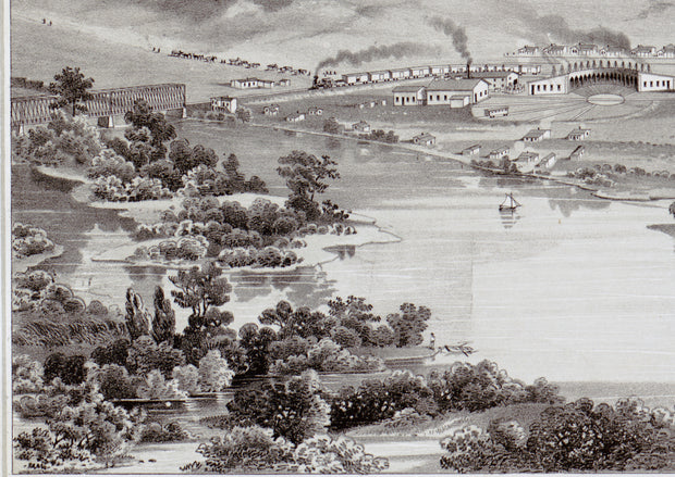 Bird's Eye View of Green River, Wyoming, 1875