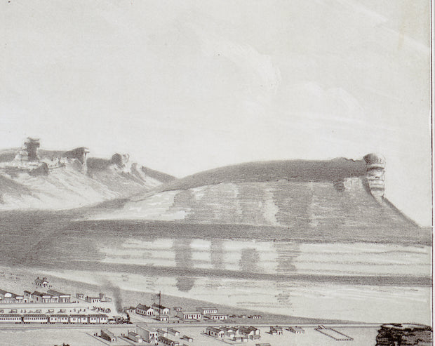 Bird's Eye View of Green River, Wyoming, 1875