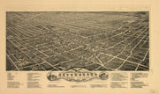 Bird's Eye View of Greensboro, North Carolina, 1891