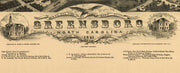 Bird's Eye View of Greensboro, North Carolina, 1891