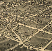 Bird's Eye View of Greensboro, North Carolina, 1891