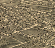 Bird's Eye View of Greensboro, North Carolina, 1891