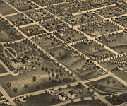 Bird's Eye View of Greensboro, North Carolina, 1891