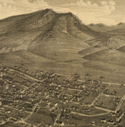 Bird's Eye View of Helena, Montana, 1883
