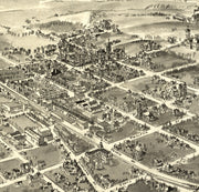 Bird's Eye View of Hickory, North Carolina, 1907
