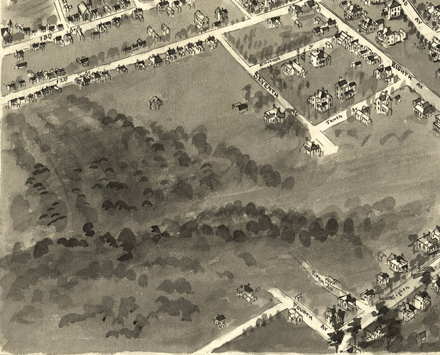Bird's Eye View of Hickory, North Carolina, 1907