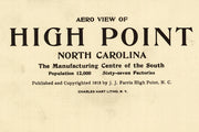 Bird's Eye View of High Point, North Carolina, 1913