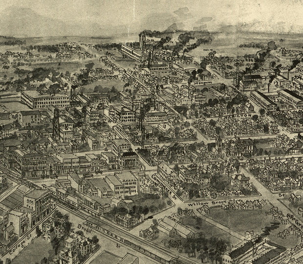 Bird's Eye View of High Point, North Carolina, 1913