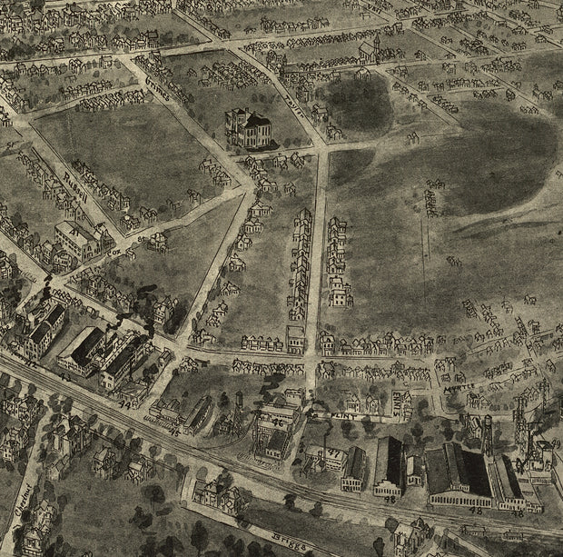 Bird's Eye View of High Point, North Carolina, 1913