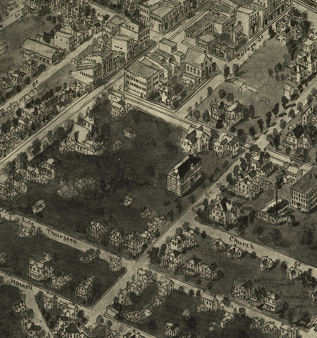 Bird's Eye View of High Point, North Carolina, 1913
