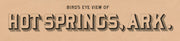 Bird's Eye View of Hot Springs Arkansas, 1888