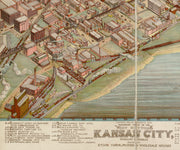 Panoramic View of the West Bottoms, Kansas City, 1840