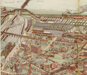 Panoramic View of the West Bottoms, Kansas City, 1840