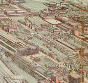 Panoramic View of the West Bottoms, Kansas City, 1840