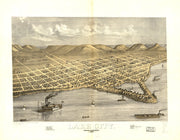 Bird's Eye View of Lake City, Minnesota, 1867