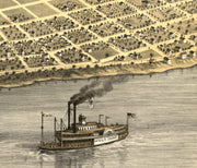 Bird's Eye View of Lake City, Minnesota, 1867