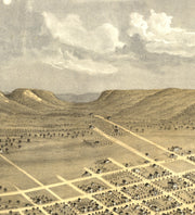 Bird's Eye View of Lake City, Minnesota, 1867