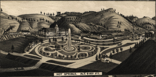 Bird's Eye View of Las Vegas, N.M., 1882