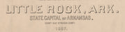 Perspective Map of Little Rock, Arkansas, 1887