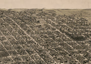 Perspective Map of Little Rock, Arkansas, 1887
