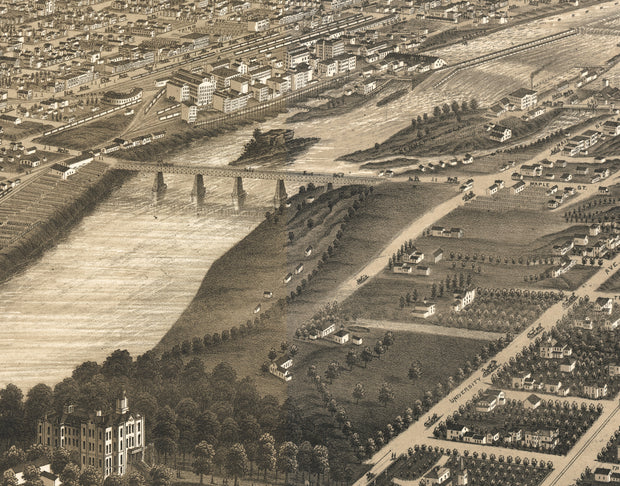 Panoramic View of the City of Minneapolis, Minnesota, 1879