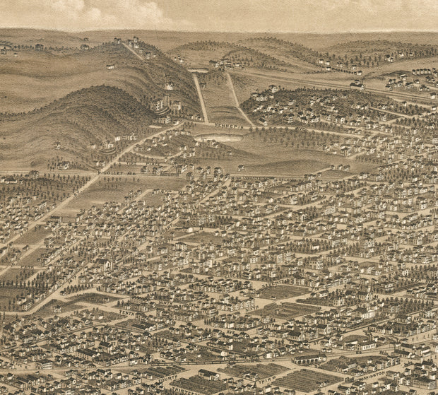 Panoramic View of the City of Minneapolis, Minnesota, 1879