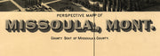 Perspective Map of Missoula, Montana, 1891