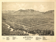 Bird's Eye View of Ogden City, Utah, 1875