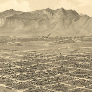 Bird's Eye View of Ogden City, Utah, 1875