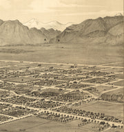 Bird's Eye View of Ogden City, Utah, 1875