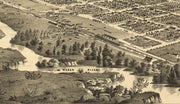 Bird's Eye View of Ogden City, Utah, 1875